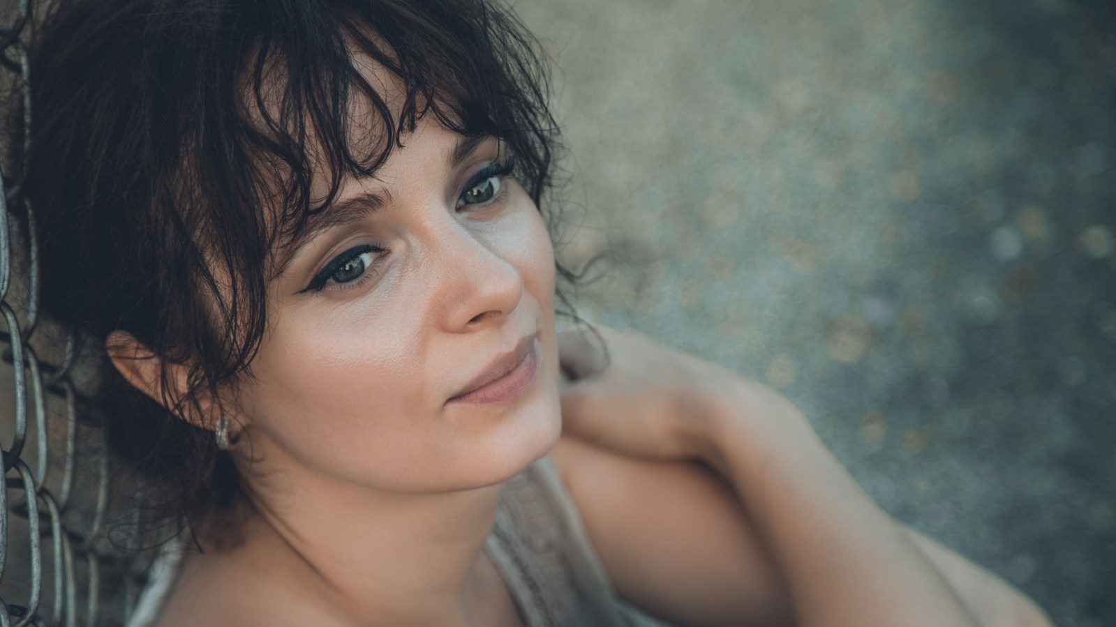 Olya Aman in a soft cinematic close-up